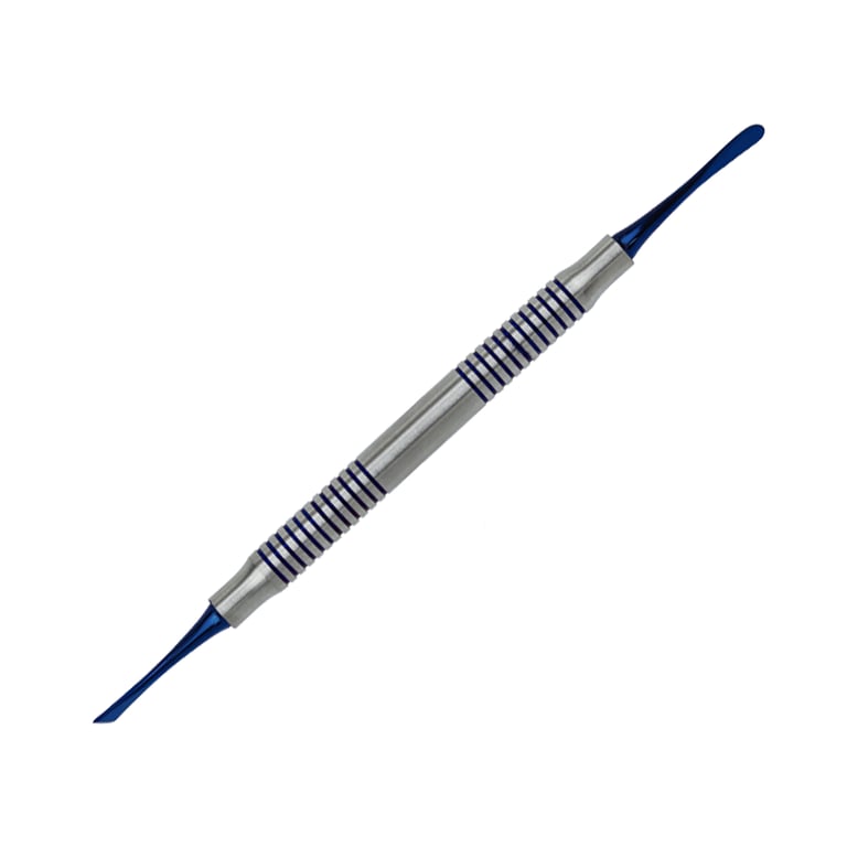 DoWell #24G Periodontal Periosteal Elevator, Blue Titanium Handle, 1/Pk. Designed to reflect