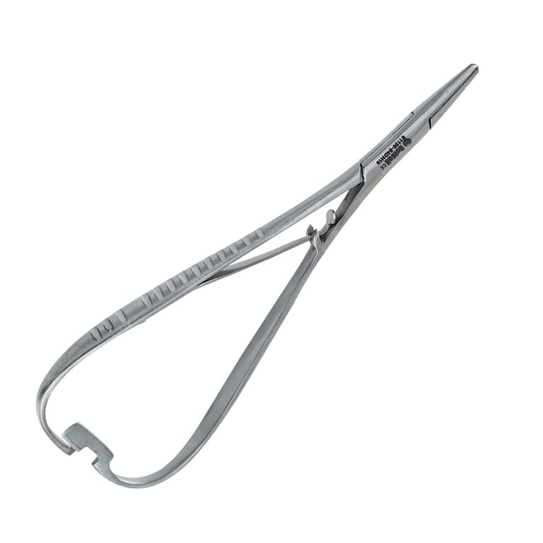 DoWell 14cm Mathieu Needle Holder, Fine Tip, 1/Pk. Designed to grasp and guide the needle during