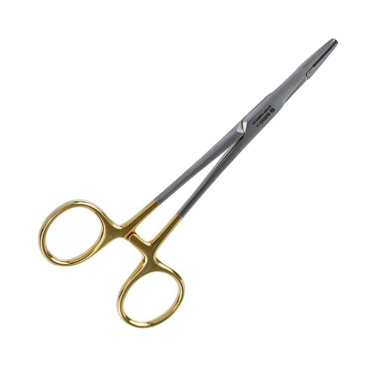 DoWell 14cm Olson Hegar Tungsten Carbide Needle Holder, Straight, 1/Pk. Features integrated