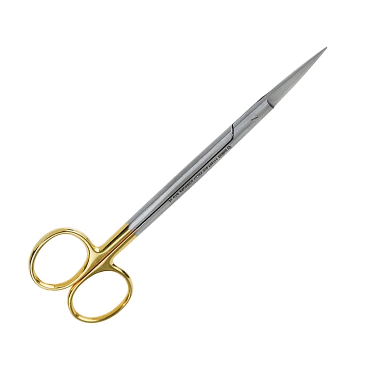 DoWell 16cm Kelly Gum Tungsten Carbide Tissue Scissors, Serrated, Straight, 1/Pk. Designed