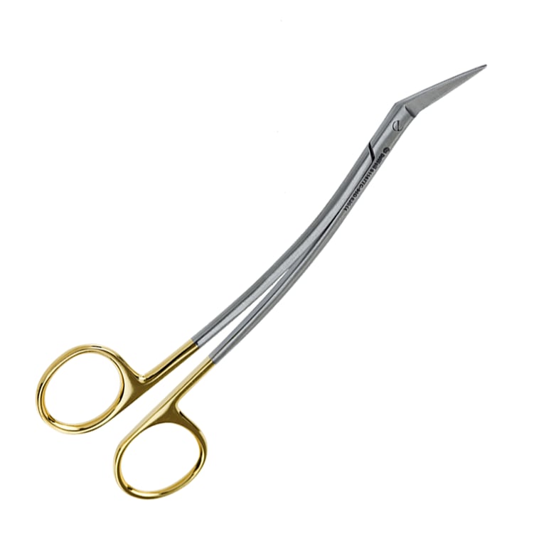 DoWell 16.5cm Locklin Gum Tungsten Carbide Tissue Scissors, Serrated, 1/Pk. Designed for clean