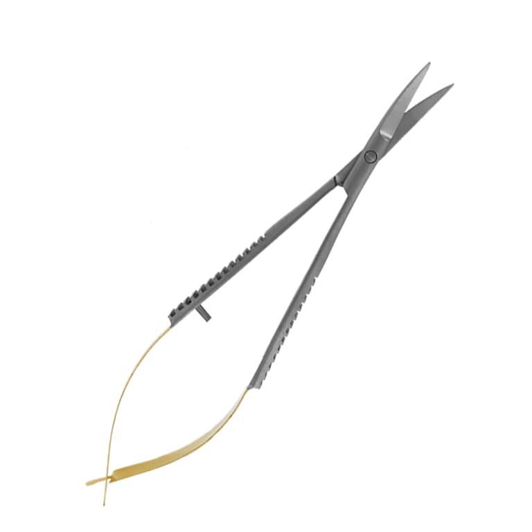 DoWell 12cm Castroviejo Scissors, Curved, 1/Pk. Designed to trim tissue and cut sutures