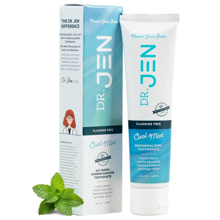 Dr. Jen Fluoride-Free 10% Nano Hydroxyapatite Toothpaste