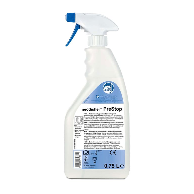 Neodisher PreStop Instrument Protector & PreCleaning Solution, 750 mL Spray Bottle, 12/Case