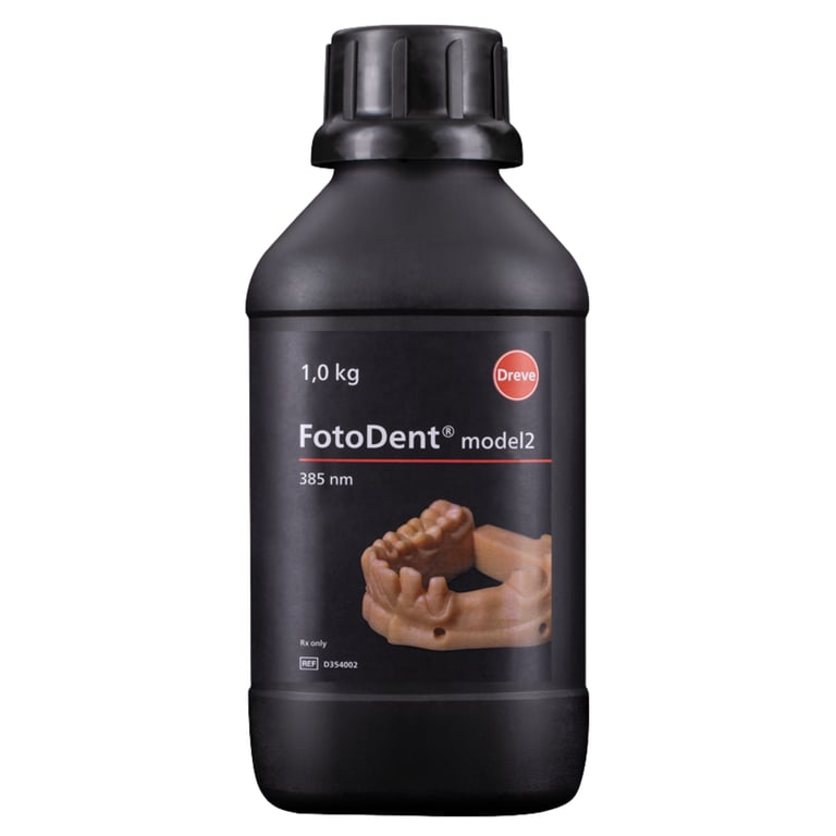 FotoDent Model2 Resin, 385/405 nm, Beige Opaque, 1kg Bottle, 1/Pk. Prints working models