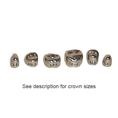 DSC LL.5 #5 Lower Left 1st Primary Molar Stainless Steel Crown, Box of 5