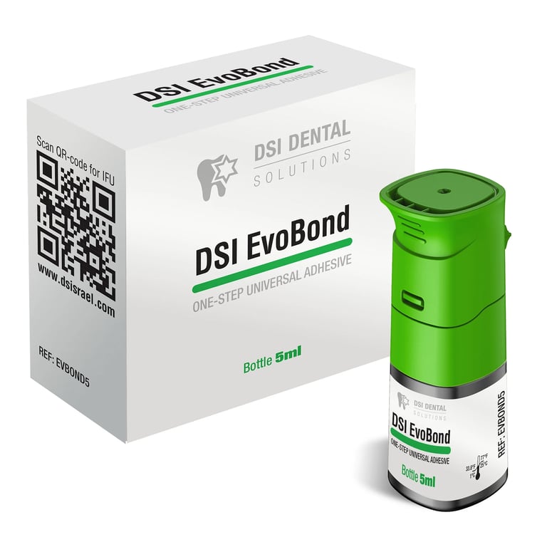 DSI EvoBond Light-Cure Universal One-step Bonding Adhesive, 5mL Flip Bottle, Single Bottle