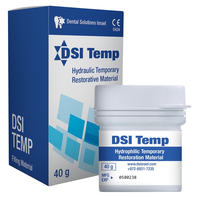 DSI Temp 40g Polymer-Zinc-Sulfate Temporary Filling Material, Jar, 1/Pk. Hardens in the mouth