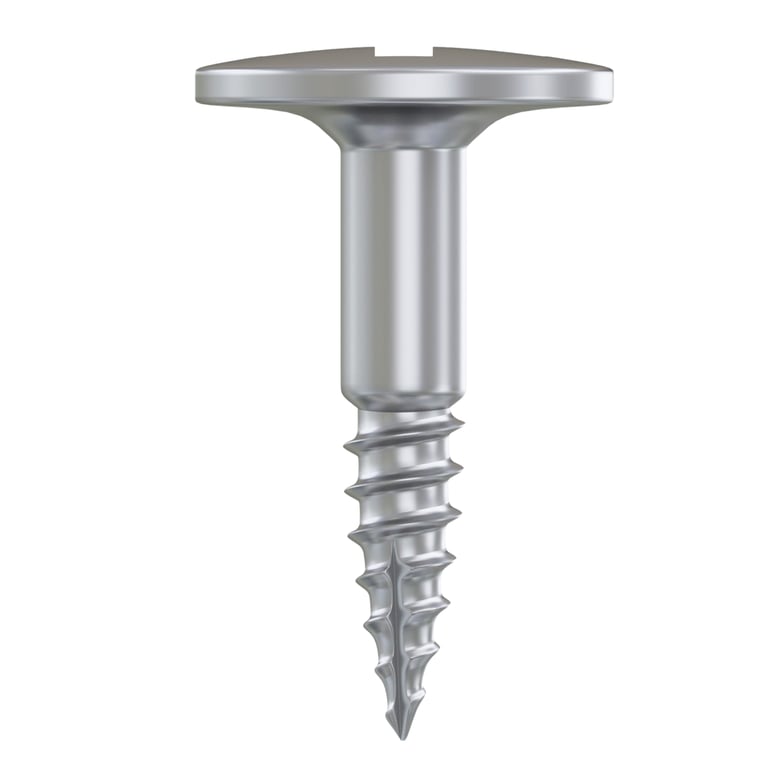DSI Ø1.5mm Titanium Half-Thread Tenting Screw, 10mm Polished Neck, 1/Pk. Machined from Ti-6Al-4V