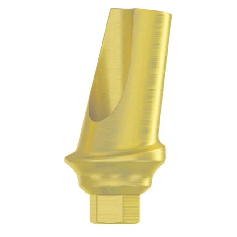 DSI 1.0mm Titanium 25° Concave Anatomic Abutment w/Fixation Screw, Regular Platform, Ø2.42mm