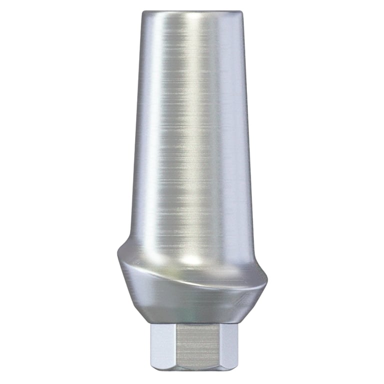 DSI 1.0mm Titanium Anatomic Straight Abutment w/Fixation Screw, Ø2.42mm Internal Hex, RP, 1/Pk
