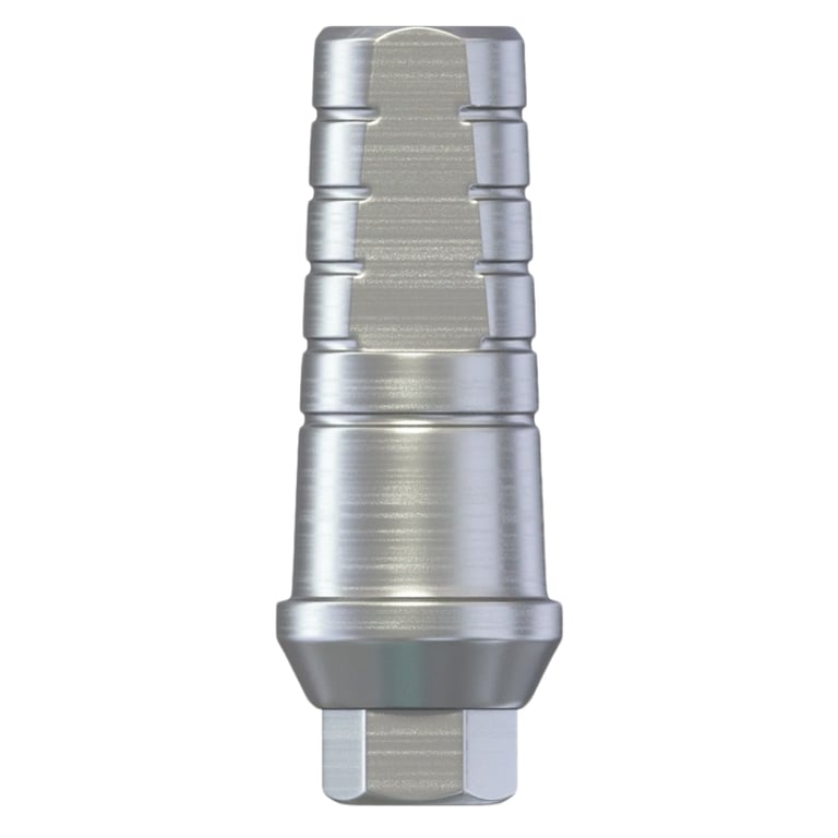 DSI, 1.0mm Titanium Narrow Shoulder Abutment w/Fixation Screw, Ø2.00mm Internal Hex, 1/Pk