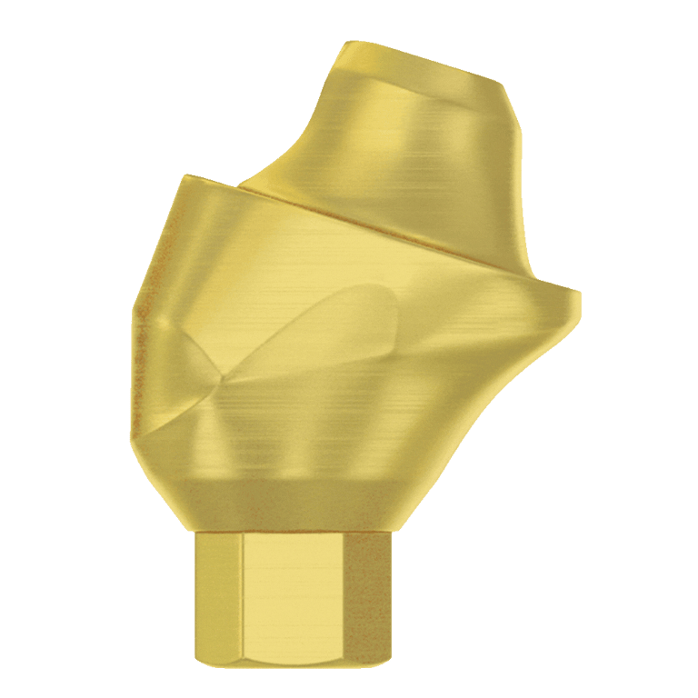 DSI 17° Angulated Titanium Multi-Unit Abutment w/Fixation Screw, 1mm GH, Internal Hex, 2.42mm RP