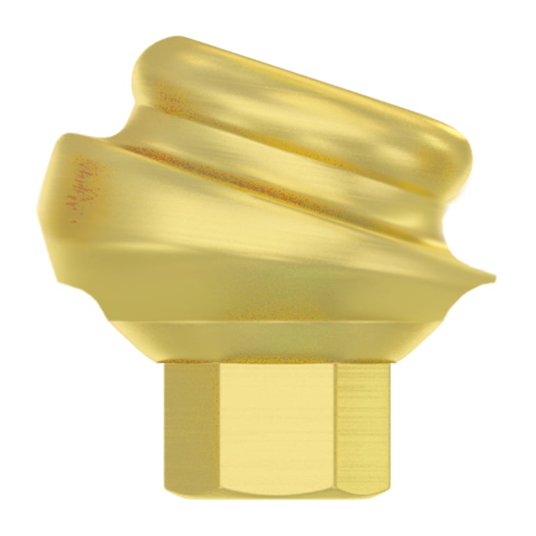 DSI 18° Angulated Loc-In Titanium Abutment w/Screw, 2.42mm Internal Hex, 0.5mm Collar, 1/Pk