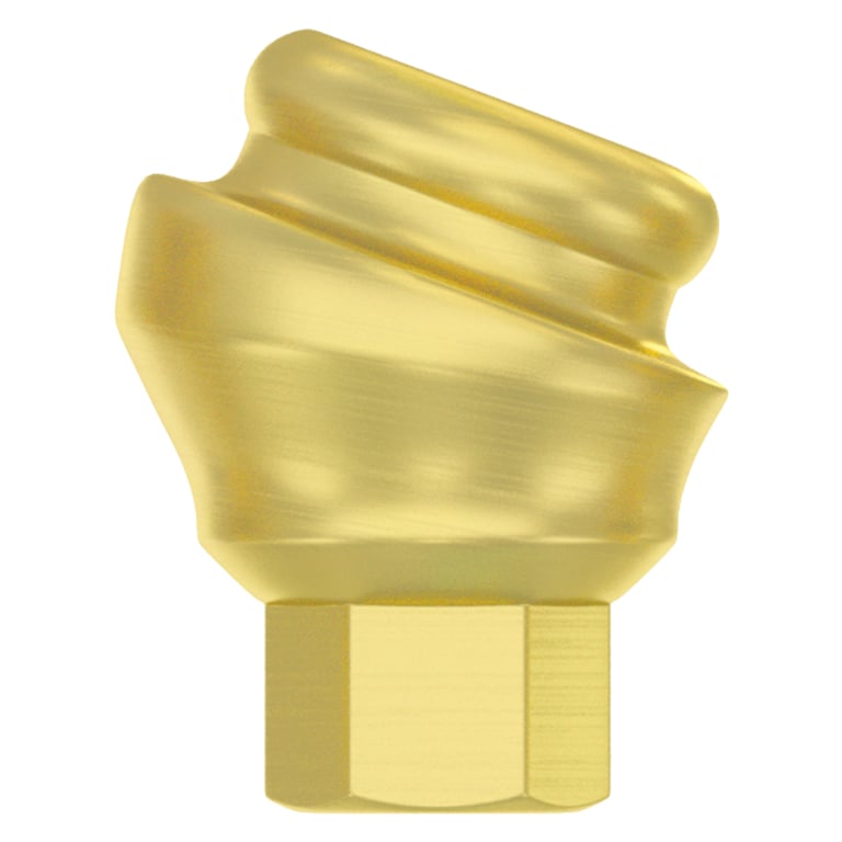 DSI 18° Angulated Loc-In Titanium Abutment w/Screw, 2.42mm Internal Hex, 1.0mm Collar, 1/Pk