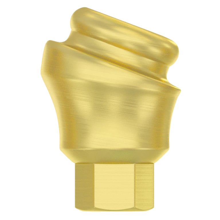 DSI 18° Angulated Loc-In Titanium Abutment w/Screw, 2.42mm Internal Hex, 2.0mm Collar, 1/Pk