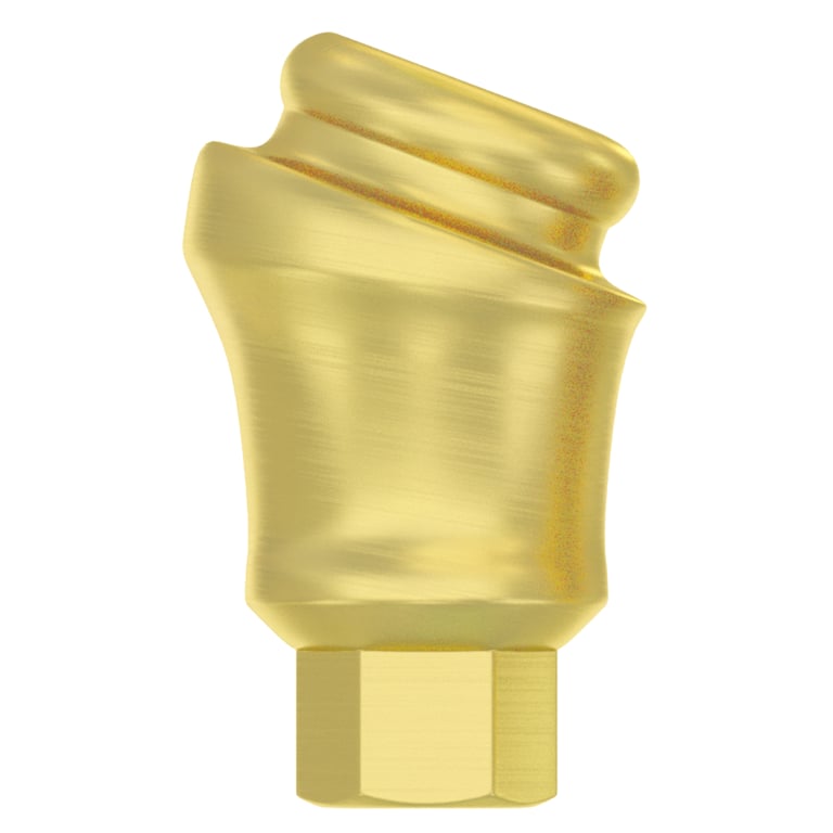 DSI 18° Angulated Loc-In Titanium Abutment w/Screw, 2.42mm Internal Hex, 3.0mm Collar, 1/Pk
