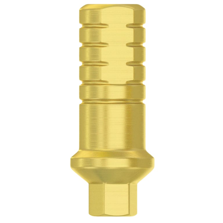 DSI 1.0mm Titanium Shoulder Straight Abutment w/Fixation Screw, Ø3.5mm Conical Connection, NP