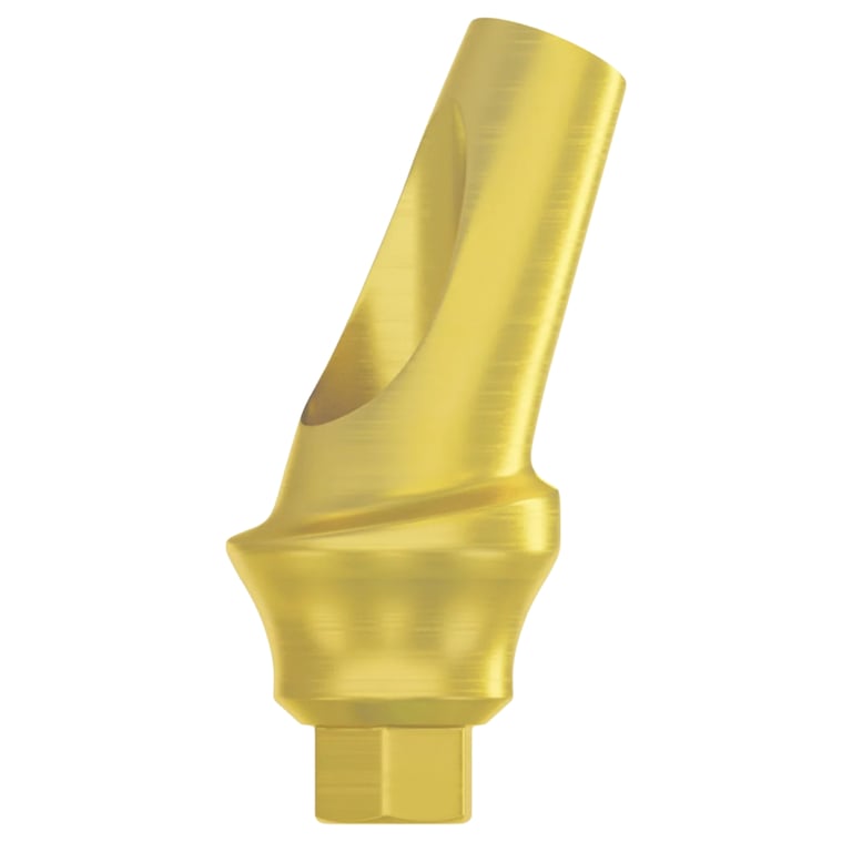 DSI 2.0mm Titanium 25° Concave Anatomic Abutment w/Fixation Screw, Regular Platform, Ø2.42mm