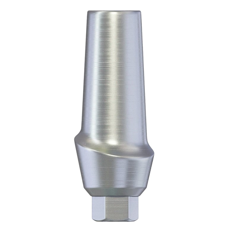DSI 2.0mm Titanium Anatomic Straight Abutment w/Fixation Screw, Ø2.42mm Internal Hex, RP, 1/Pk