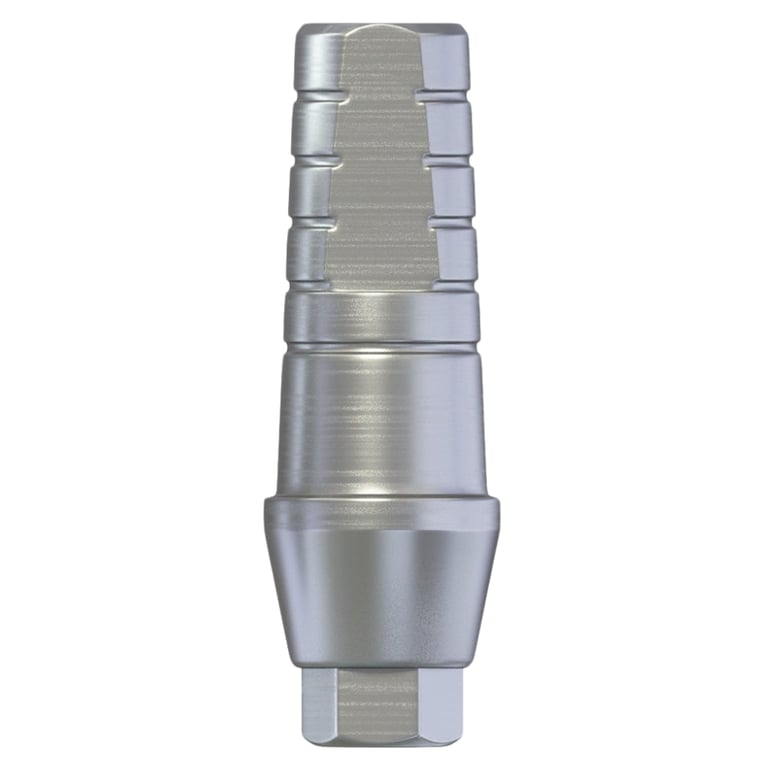 DSI, 2.0mm Titanium Narrow Shoulder Abutment w/Fixation Screw, Ø2.00mm Internal Hex, 1/Pk
