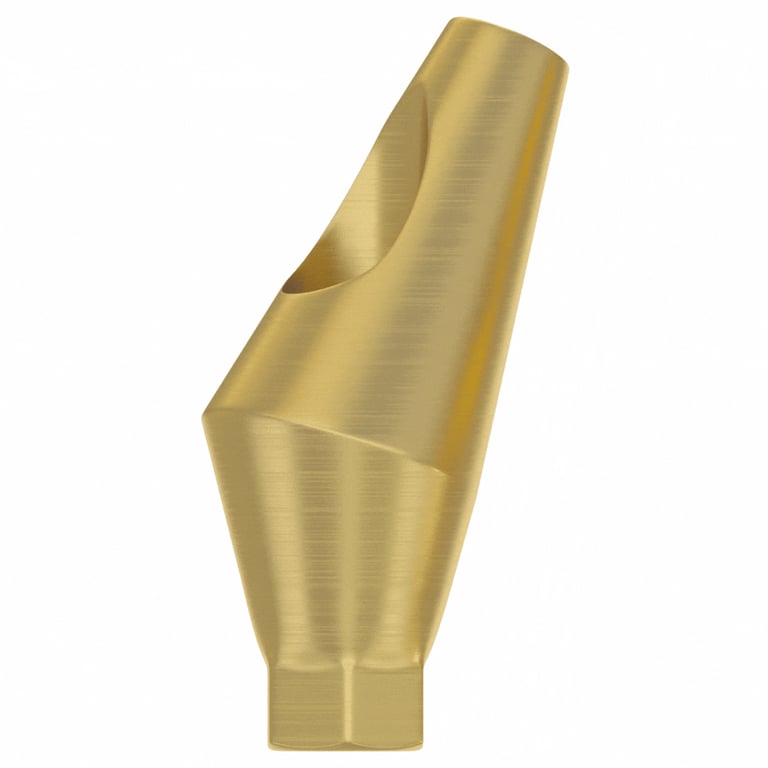 DSI 25° Angulated Regular Titanium Abutment w/Fixation Screw, RP 4.3-5.0mm, 1/Pk. Designed