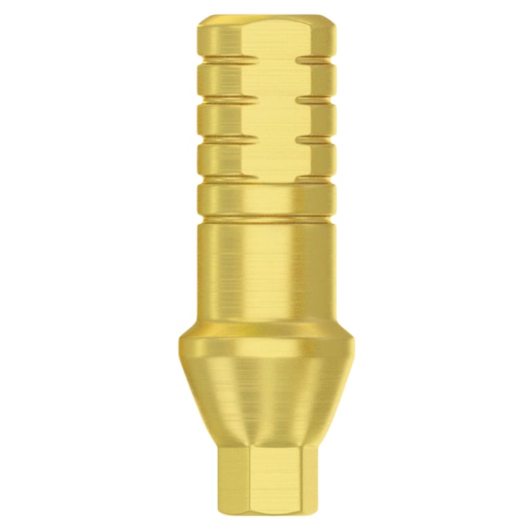 DSI 2.0mm Titanium Shoulder Straight Abutment w/Fixation Screw, Ø3.5mm Conical Connection, NP
