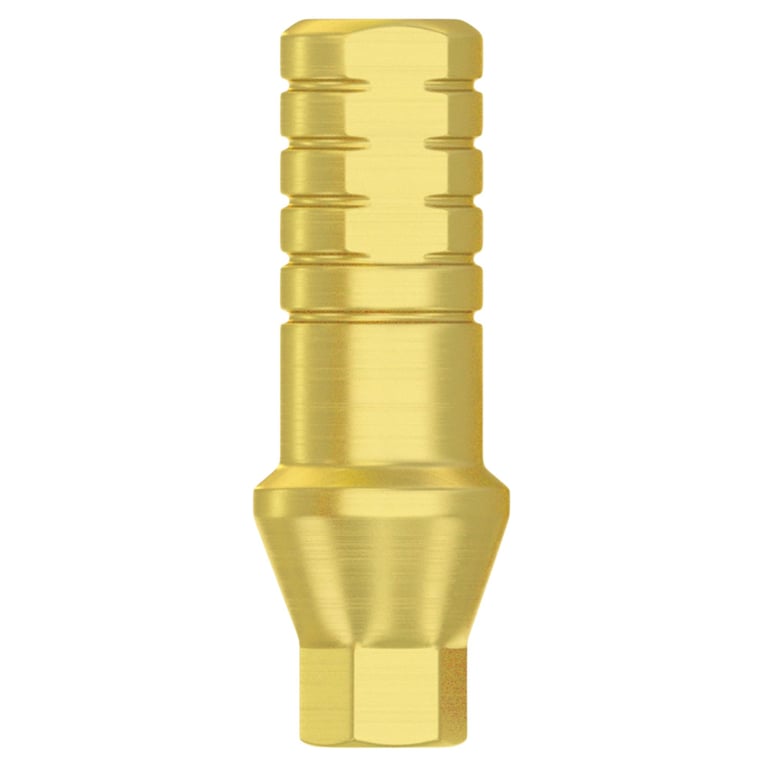DSI 2.0mm Titanium Shoulder Straight Abutment w/Fixation Screw, Ø4.5mm Conical Connection, RP