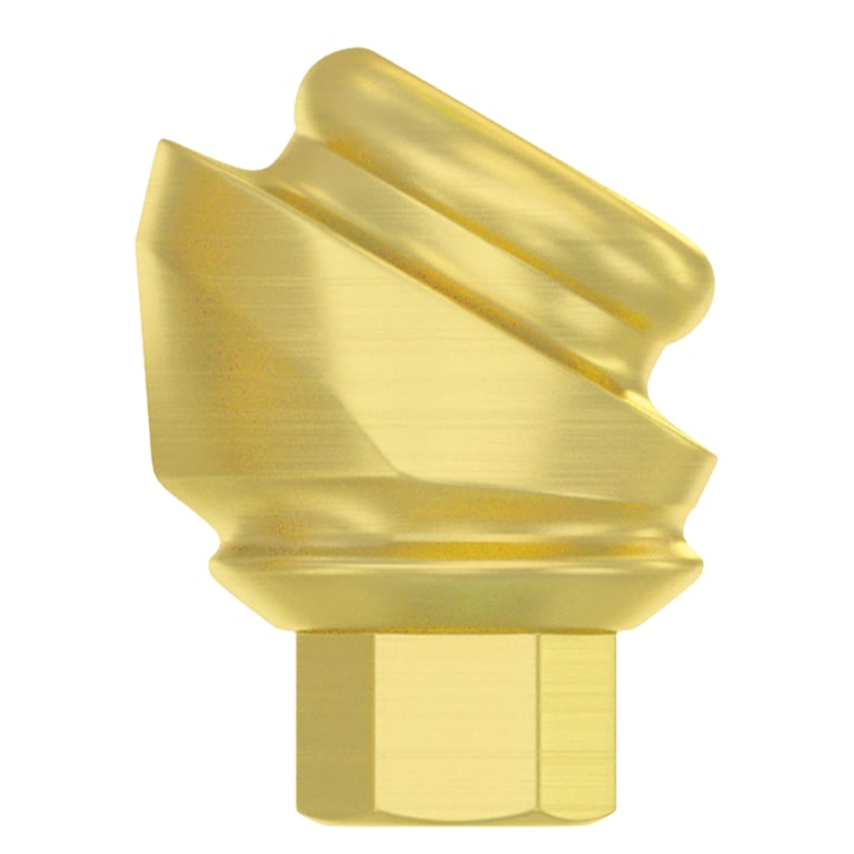 DSI 30° Angulated Loc-In Titanium Abutment w/Screw, 2.42mm Internal Hex, 0.5mm Collar, 1/Pk
