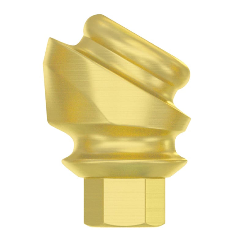 DSI 30° Angulated Loc-In Titanium Abutment w/Screw, 2.42mm Internal Hex, 1.0mm Collar, 1/Pk