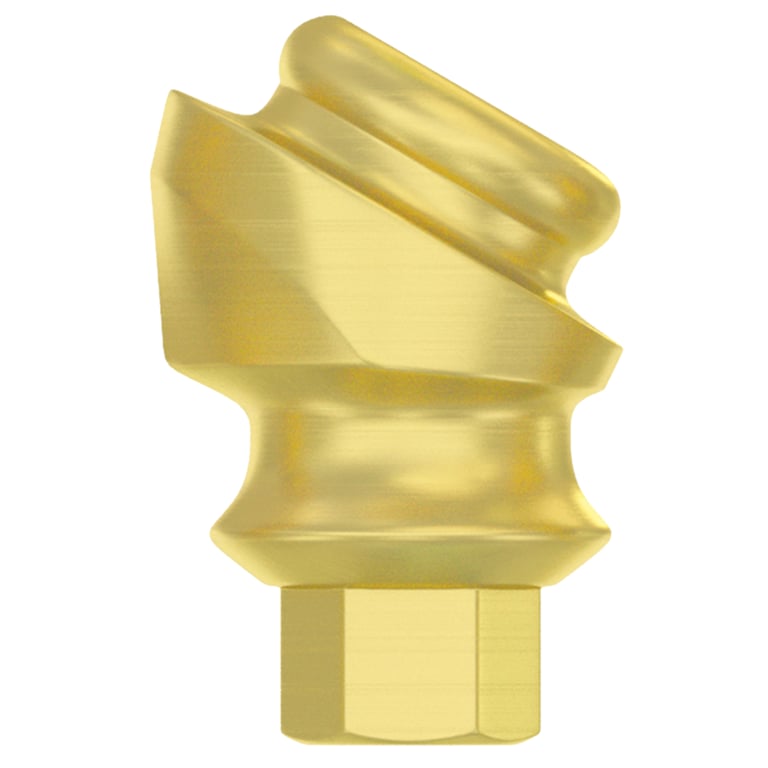 DSI 30° Angulated Loc-In Titanium Abutment w/Screw, 2.42mm Internal Hex, 2.0mm Collar, 1/Pk