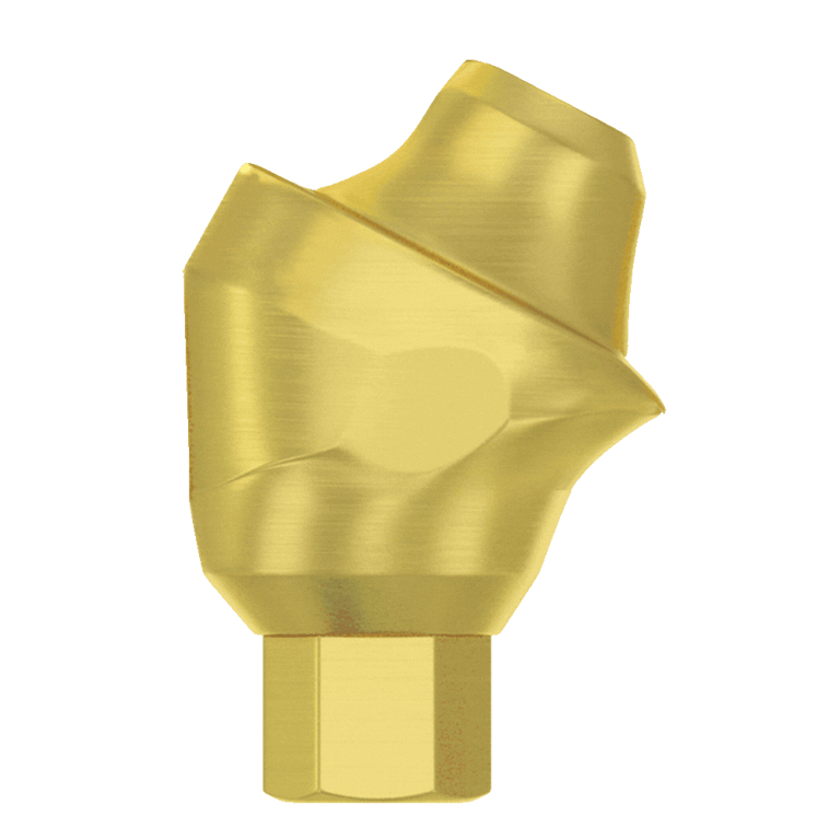 DSI 30° Angulated Titanium Multi-Unit Abutment w/Fixation Screw, 1mm GH, Internal Hex, 2.42mm RP