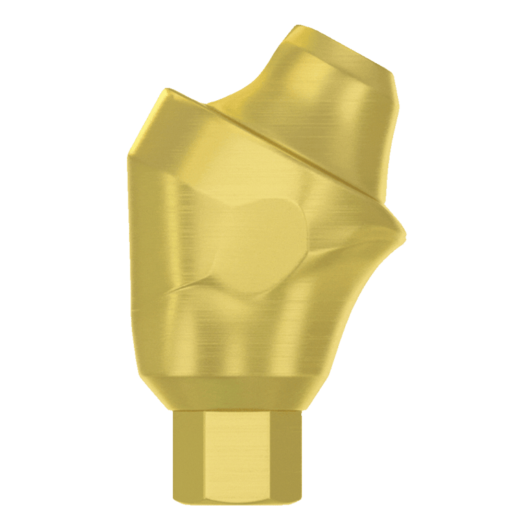 DSI 30° Angulated Titanium Multi-Unit Abutment w/Fixation Screw, 2mm GH, Internal Hex, 2.42mm RP