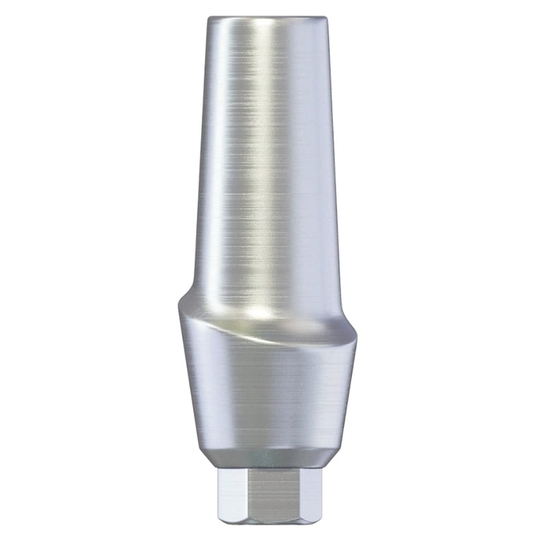DSI 3.0mm Titanium Anatomic Straight Abutment w/Fixation Screw, Ø2.42mm Internal Hex, RP, 1/Pk