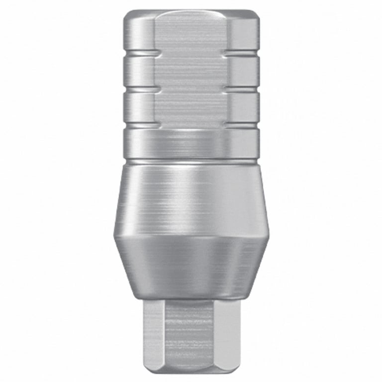 DSI 3.8mm Titanium Straight Slim Abutment, 7mm GH, Standard Hex, 1/Pk. Intended for use in narrow