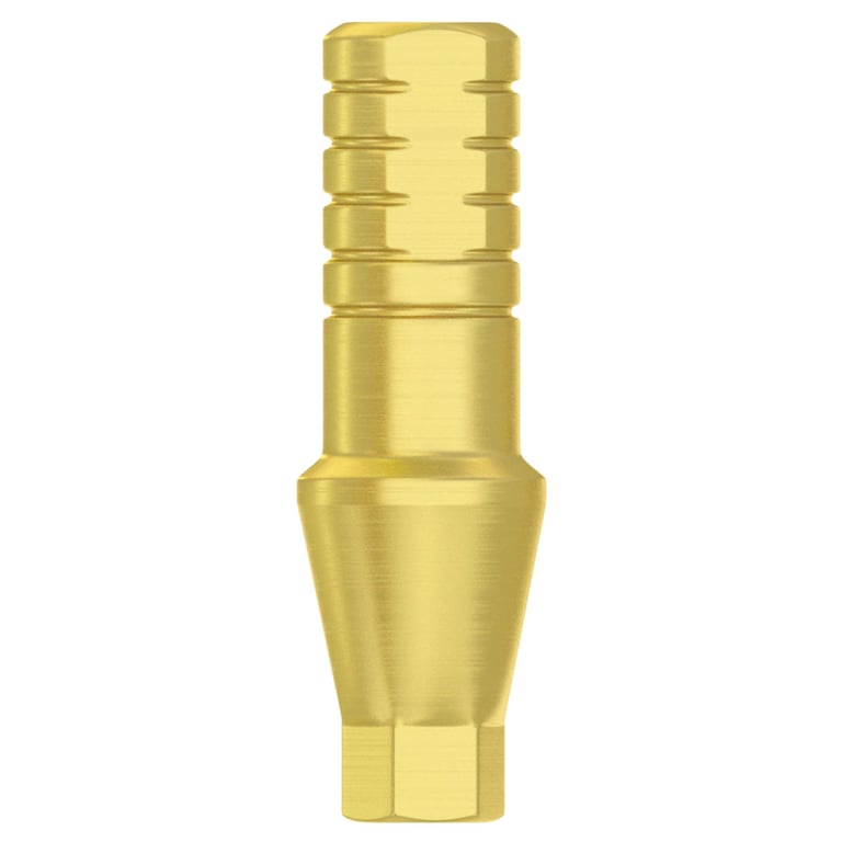 DSI 3.0mm Titanium Shoulder Straight Abutment w/Fixation Screw, Ø4.5mm Conical Connection, RP