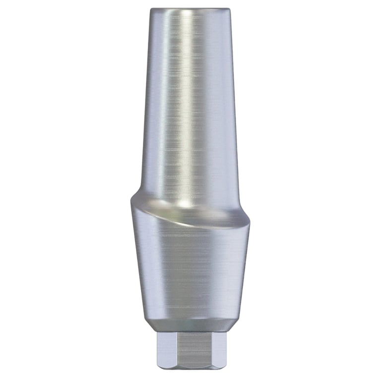 DSI 4.0mm Titanium Anatomic Straight Abutment w/Fixation Screw, Ø2.42mm Internal Hex, RP, 1/Pk