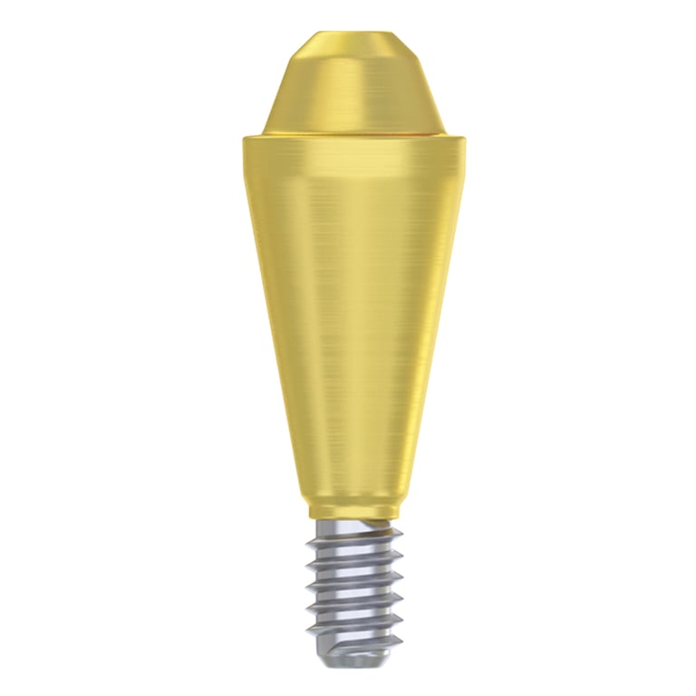 DSI 4.0mm Titanium Grade 23 Straight Multi-Unit Abutment, 3.5mm Conical Connection, NP Systems