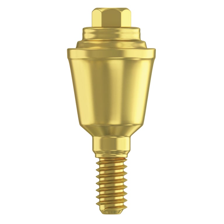 DSI 4.0mm Titanium Grade 23 Straight Multi-Unit Abutment, 2.42mm Internal Hex, RP Systems, 1/Pk