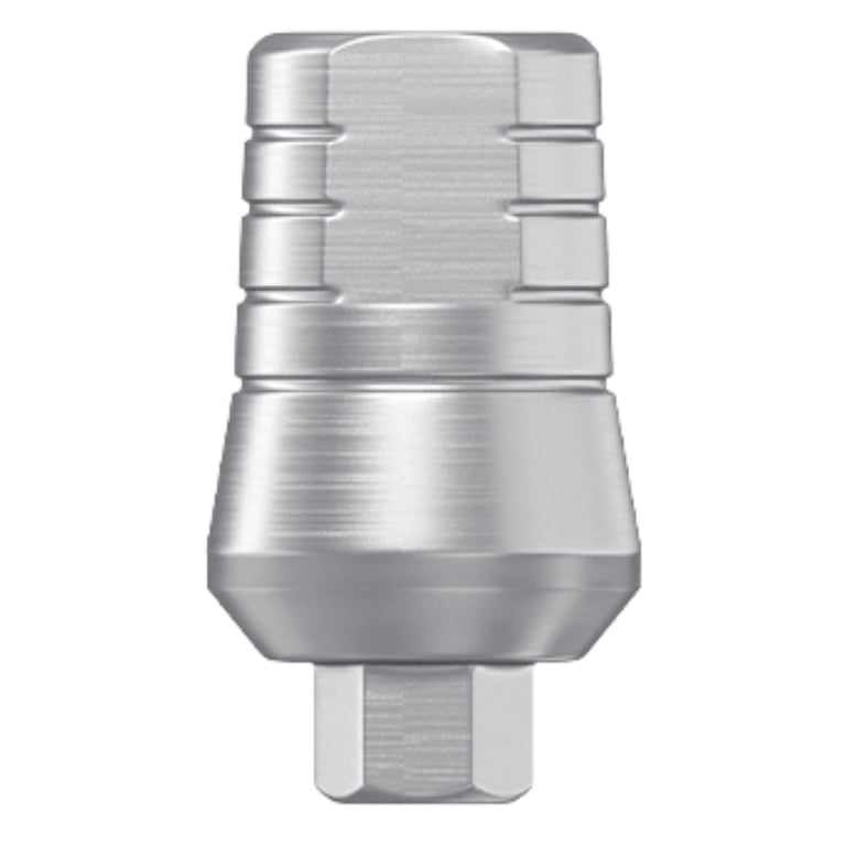 DSI 7.0mm Titanium Shoulder Straight Abutment Wide w/Fixation Screw, Ø2.42mm Internal Hex, RP