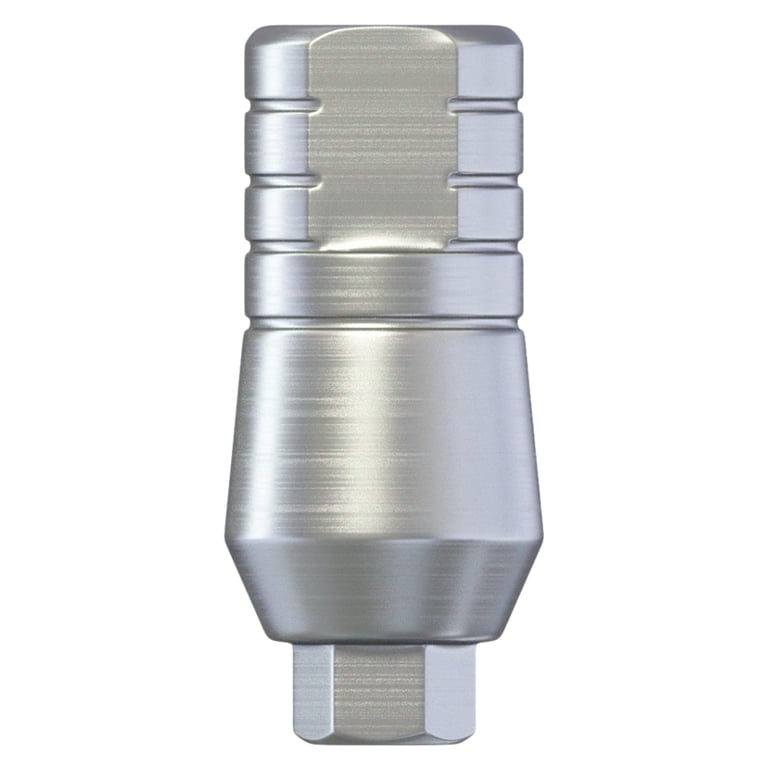 DSI 7.0mm Titanium Straight Abutment w/Fixation Screw, Ø2.42mm Internal Hex, RP, 1/Pk. Supports