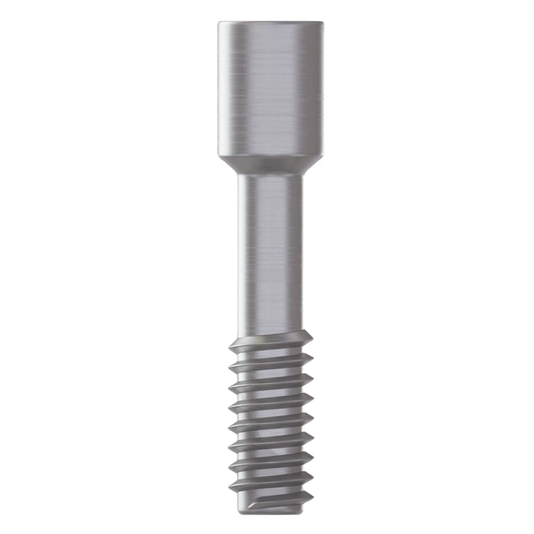 DSI Abutment Fixation Screw, Internal Hex 2.42mm, 1/Pk. Secures abutments and prosthetic