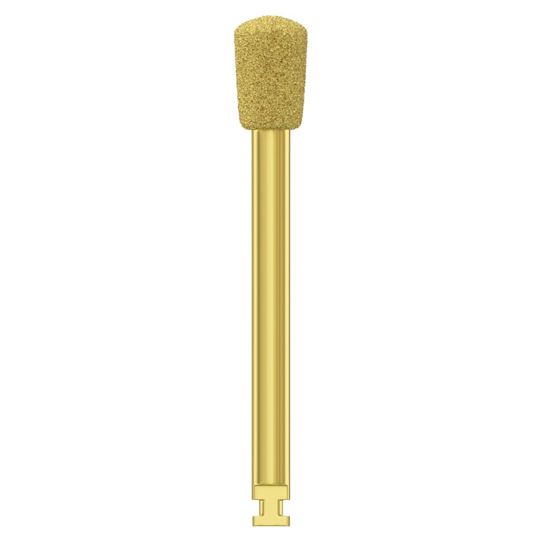 DSI Diamond Inverted Cone Bone Drill, Ø4.8 x 31.2mm, RA, 1/Pk. Integrates titanium nitride coating