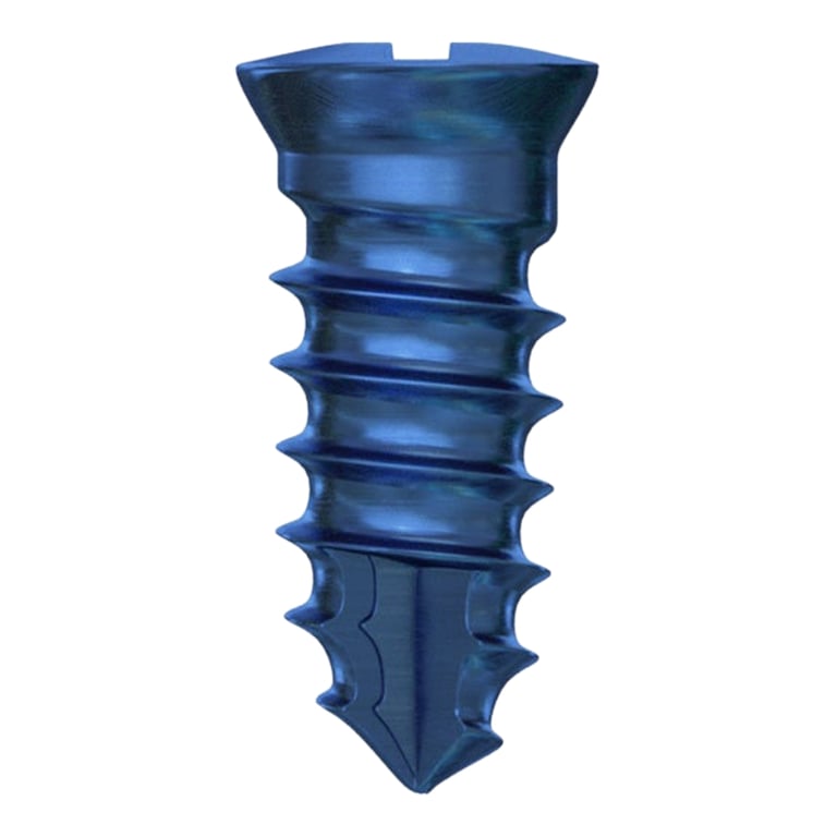 DSI GBR Ø2.0 x 4.0mm Titanium Bone Screw, Phillips Connection, 5/Pk. Secures titanium mesh