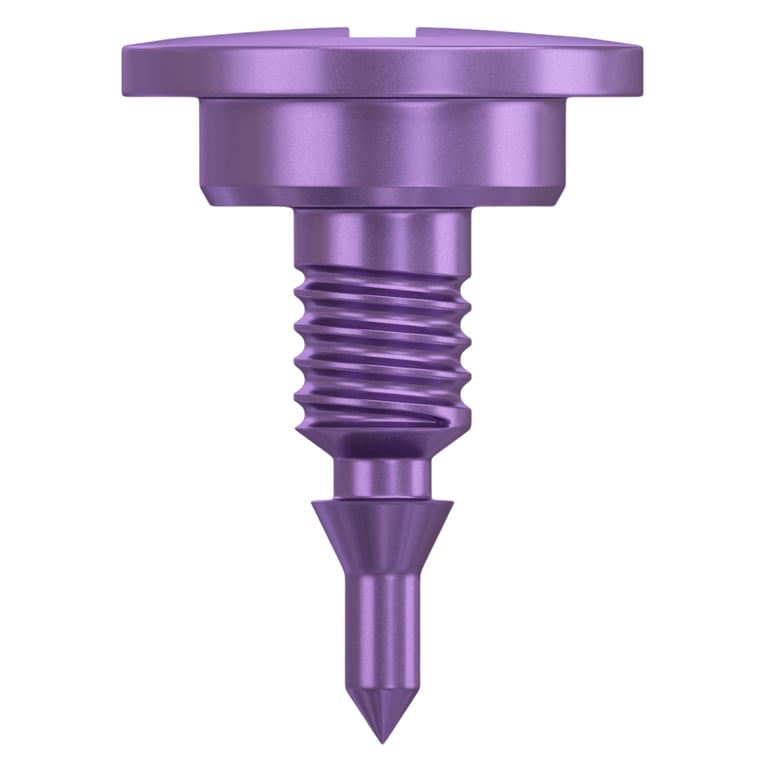 DSI GBR Ø2.5 x 3.5mm Titanium Bone Tack, Purple, 5/Pk. Pins collagen and PTFE membranes
