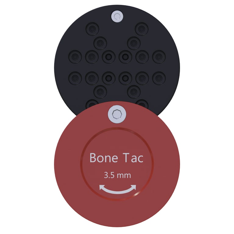 DSI GBR Stainless Steel Bone Tack Case, 3.5mm (Red), 1/Pk. Utilizes a sliding top deck