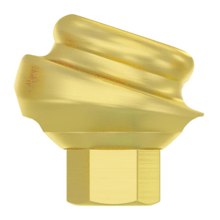 DSI Loc-In Ø3.8mm Titanium Abutment Full Set, 0.5mm GH, 18°, Internal Hex, 1/Set. Includes: 1 x