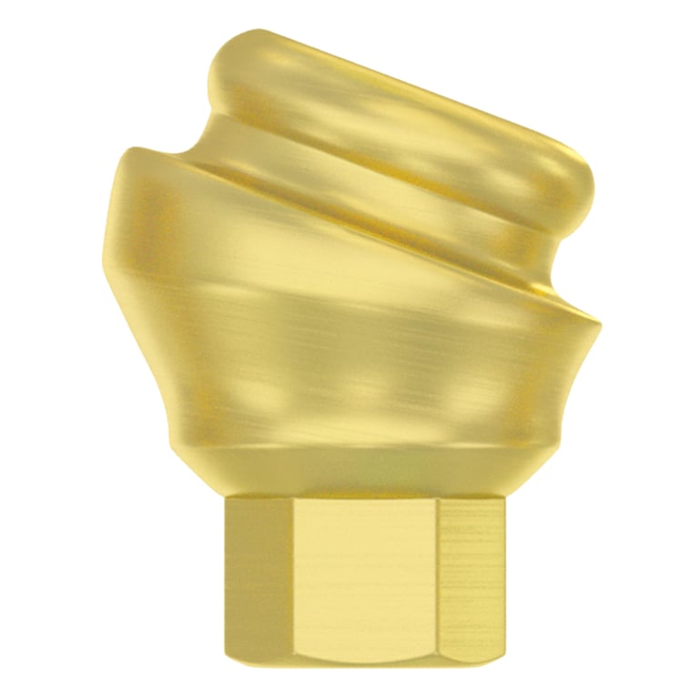 DSI Loc-In 3.8mm Titanium Abutment Full Set, 1.0mm GH, 18°, Internal Hex, 1/Set. Includes: 1 x