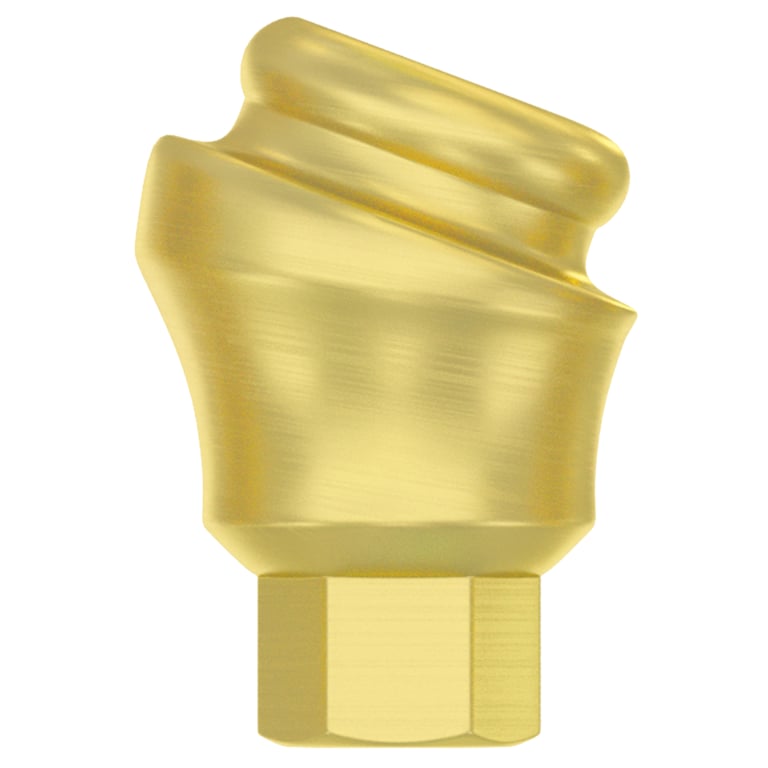 DSI Loc-In 3.8mm Titanium Abutment Full Set, 2.0mm GH, 18°, Internal Hex, 1/Set. Includes: 1 x