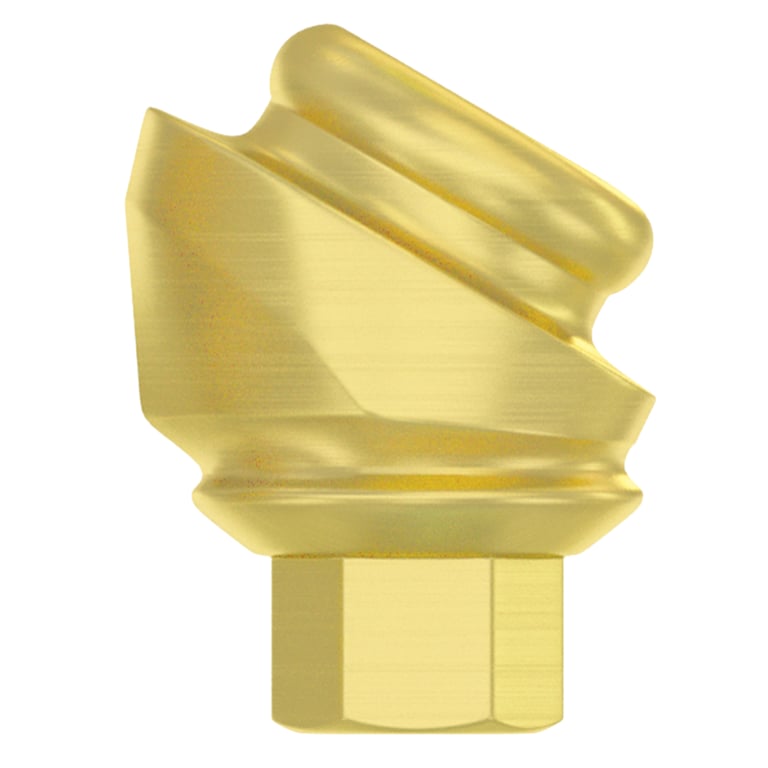 DSI Loc-In 3.8mm Titanium Abutment Full Set, 0.5mm GH, 30°, Internal Hex, 1/Set. Includes: 1 x